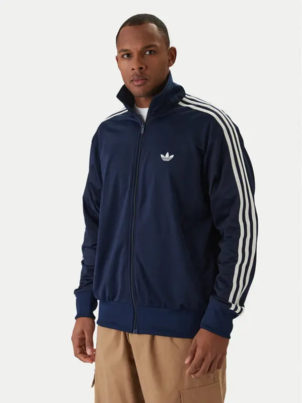 Adidas adidas Majica dugih rukava Firebird KD8313 Tamnoplava Loose Fit