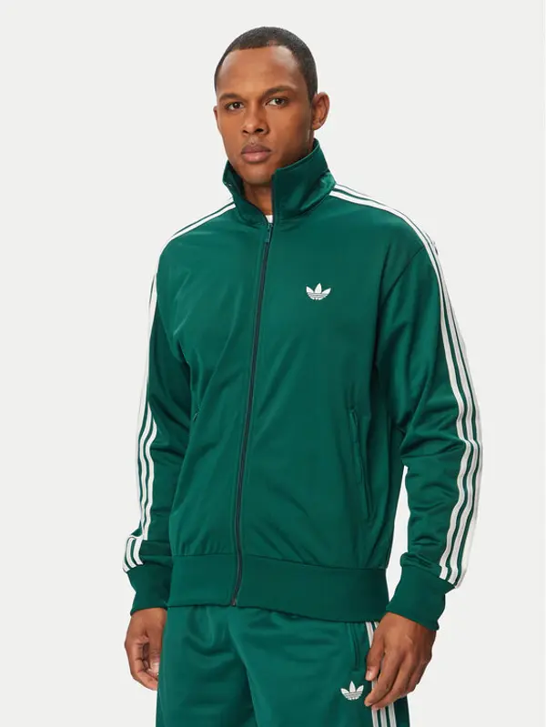 Adidas adidas Majica dugih rukava Firebird KD8314 Zelena Loose Fit