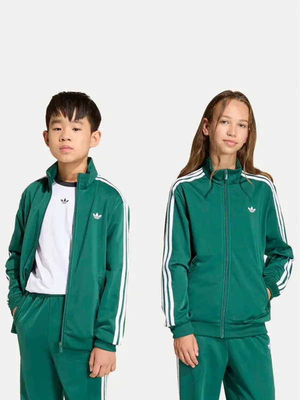 Adidas adidas Majica dugih rukava Firebird KE0893 Zelena Loose Fit