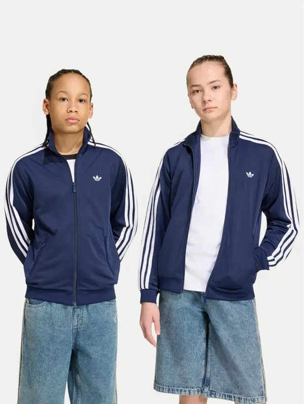 Adidas adidas Majica dugih rukava Firebird Loose Track Top HZ6648 Tamnoplava Regular Fit