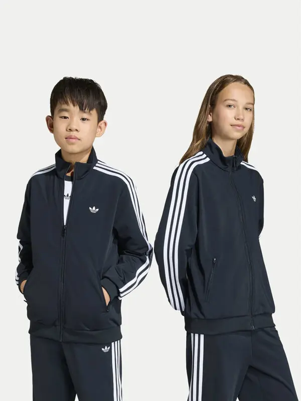 Adidas adidas Majica dugih rukava Firebird Loose Track Top KE0892 Crna Regular Fit