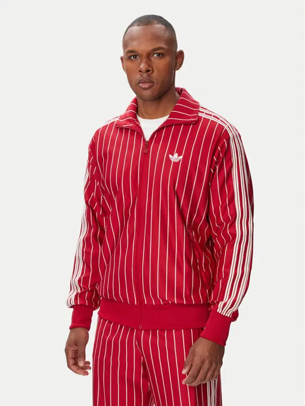Adidas adidas Majica dugih rukava Firebrid Pinstripes Track Top KR7227 Crvena Regular Fit