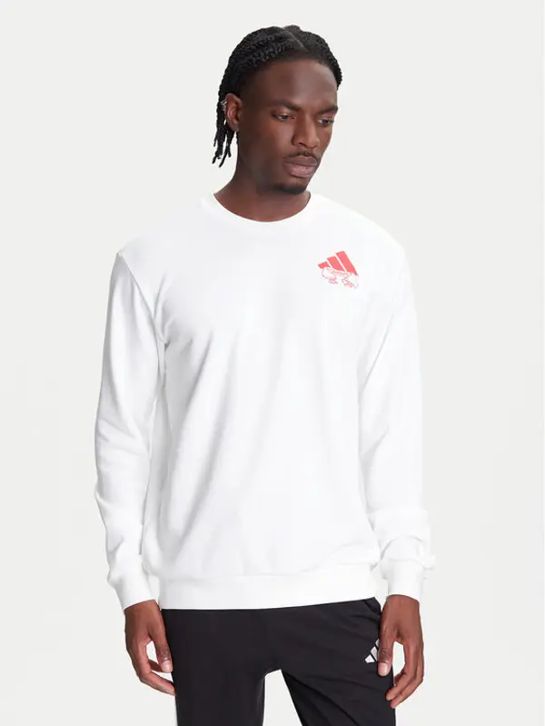 Adidas adidas Majica dugih rukava Food Noodle Graphic JW4347 Bijela Regular Fit