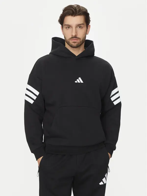 Adidas adidas Majica dugih rukava Future Icons 3-Stripes JD4838 Crna Regular Fit