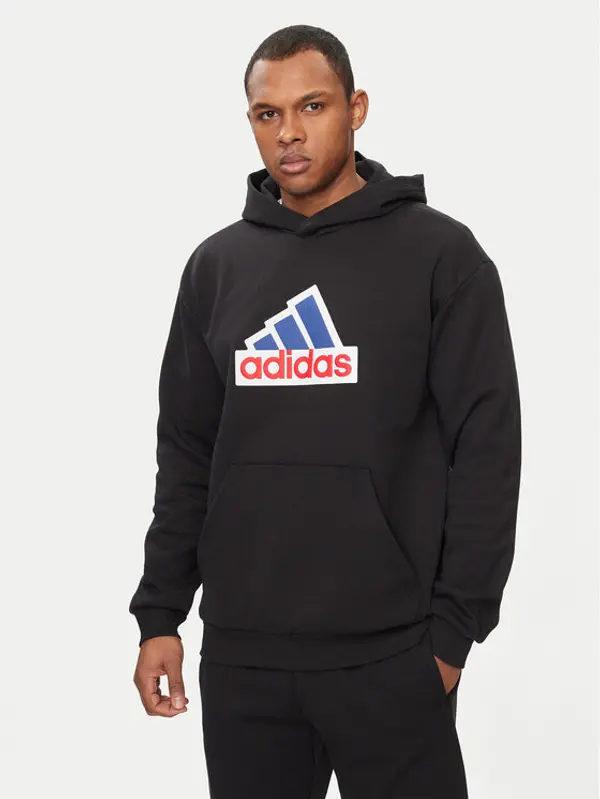 Adidas adidas Majica dugih rukava Future Icons Badge of Sport IS3233 Crna Relaxed Fit