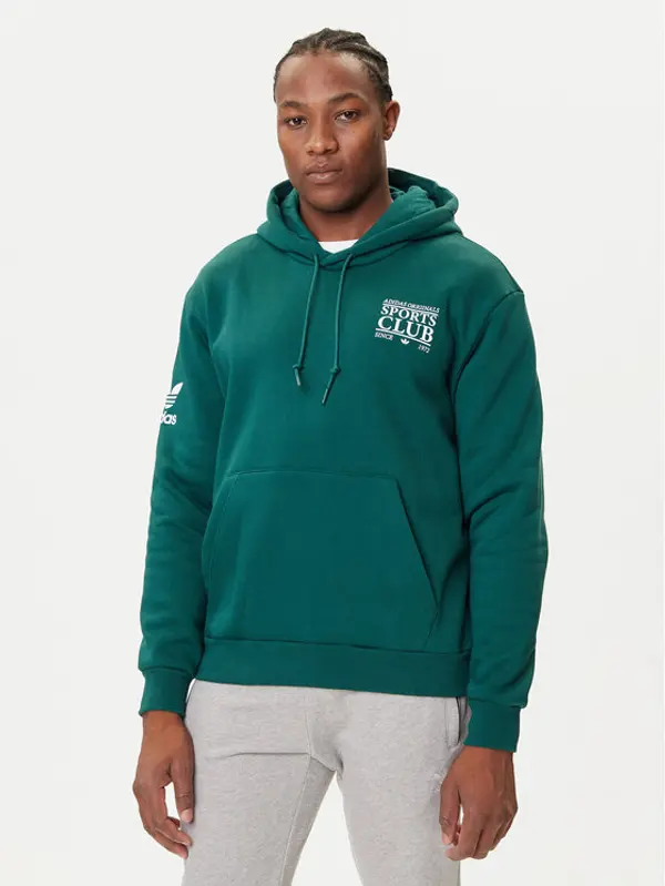 Adidas adidas Majica dugih rukava Graphic JX3059 Zelena Regular Fit