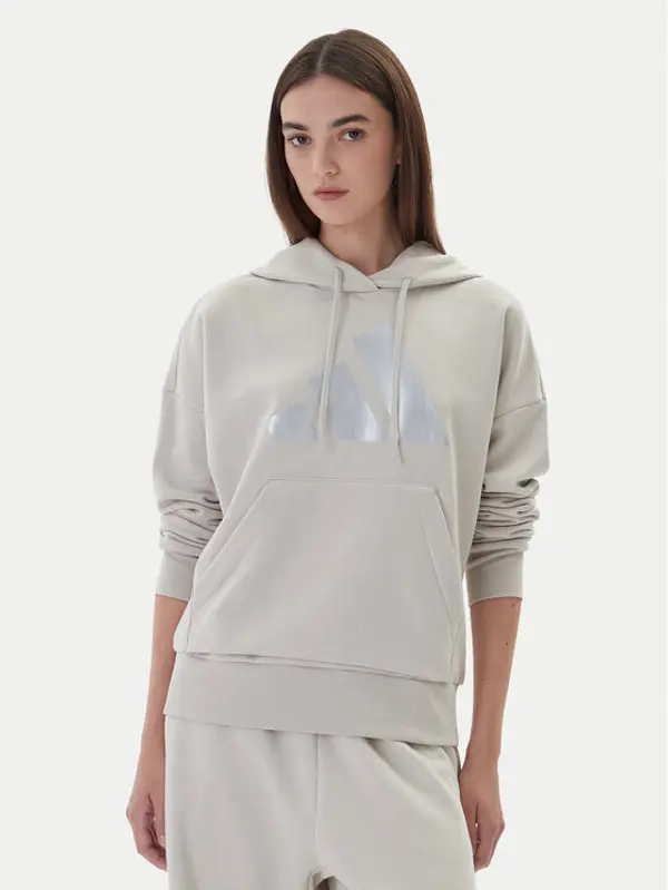 Adidas adidas Majica dugih rukava Holiday Metallic Graphic JM4428 Bež Regular Fit