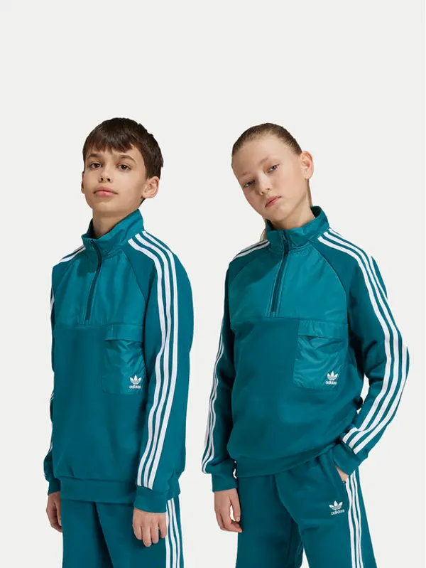 Adidas adidas Majica dugih rukava IY0012 Tirkizna Relaxed Fit