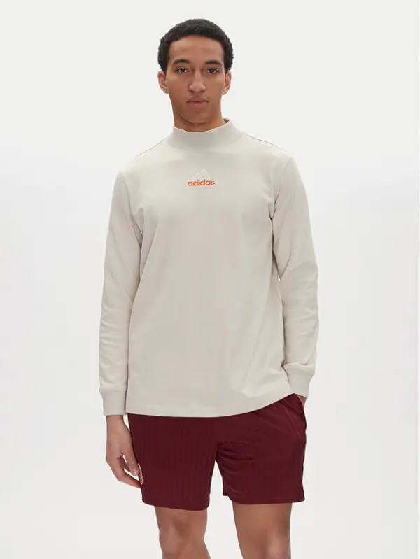Adidas adidas Majica dugih rukava JD5402 Bež Loose Fit