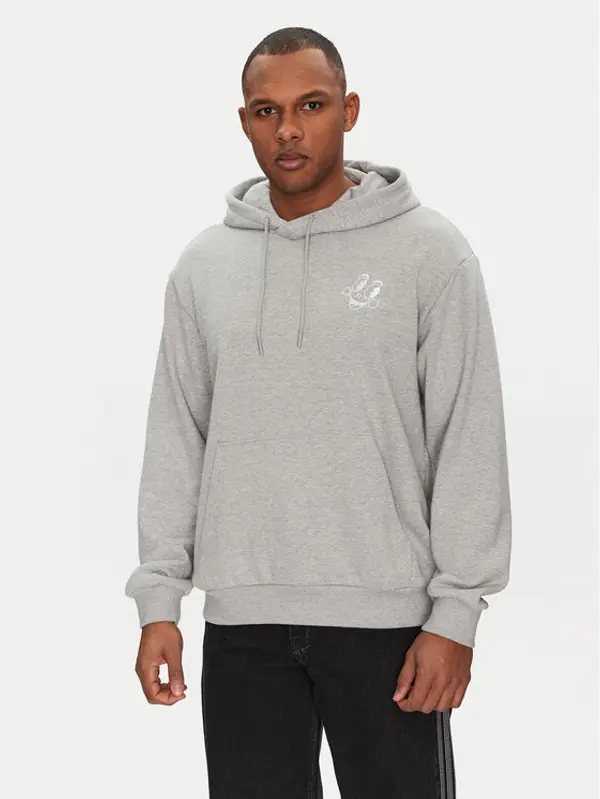 Adidas adidas Majica dugih rukava Made By Nelson V-Day JP0979 Siva Loose Fit