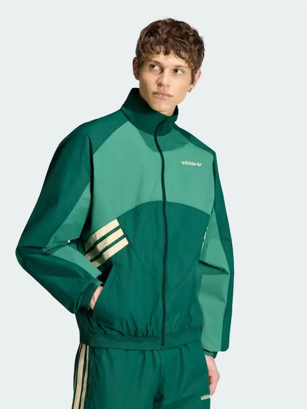 Adidas adidas Majica dugih rukava Munich 93 KT4321 Zelena Loose Fit