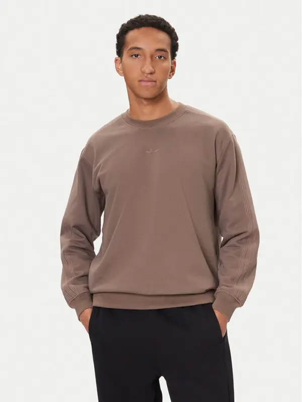 Adidas adidas Majica dugih rukava Premium Essentials JW1058 Smeđa Loose Fit