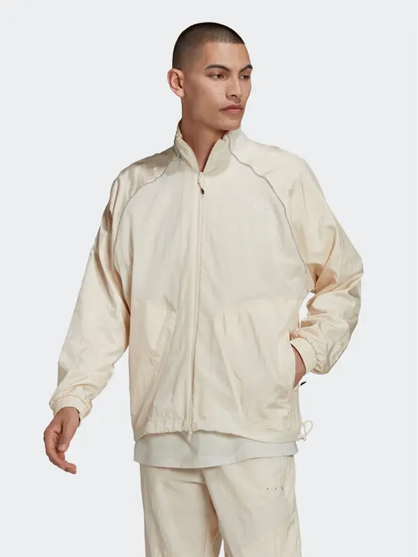 Adidas adidas Majica dugih rukava Reveal Material Mix HK2729 Bež Regular Fit