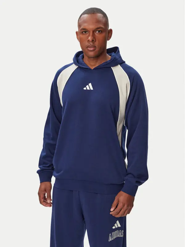 Adidas adidas Majica dugih rukava Seasonal Essentials Colorblock KF4195 Tamnoplava Regular Fit