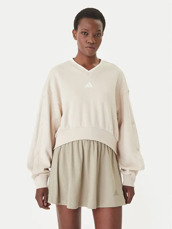 Adidas adidas Majica dugih rukava Stadium JY6969 Bež Loose Fit