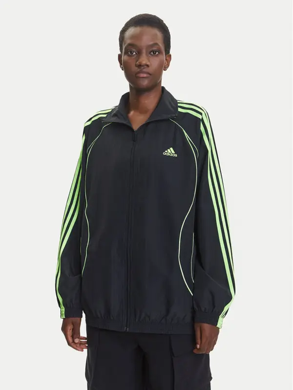 Adidas adidas Majica dugih rukava Teamgeist adicolor JY2585 Crna Oversize