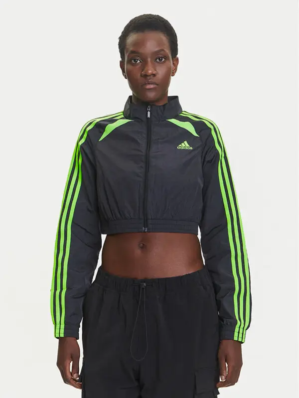 Adidas adidas Majica dugih rukava Teamgeist adicolor JZ8273 Crna Slim Fit