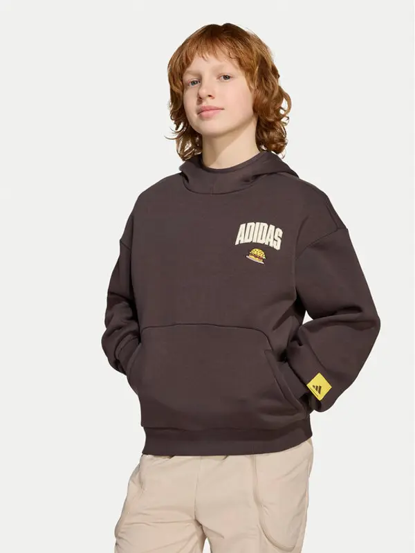 Adidas adidas Majica dugih rukava The Simpsons JL9181 Smeđa Loose Fit