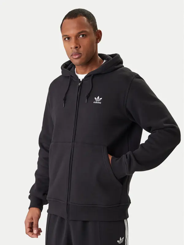 Adidas adidas Majica dugih rukava Trefoil Essentials IW5791 Crna Regular Fit