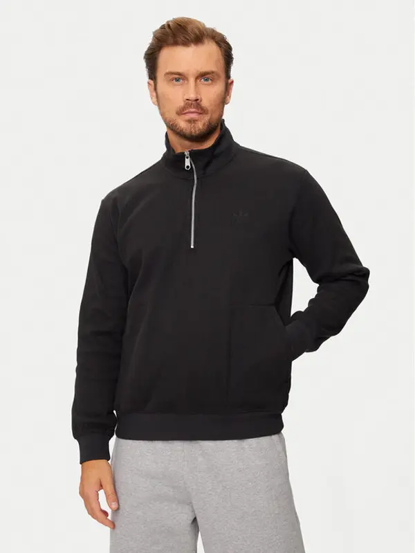 Adidas adidas Majica dugih rukava Trefoil Essentials IW5807 Crna Regular Fit