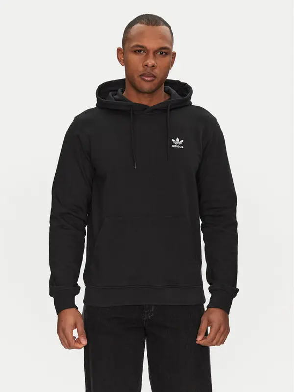 Adidas adidas Majica dugih rukava Trefoil Essentials JD2404 Crna Regular Fit