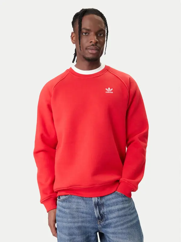 Adidas adidas Majica dugih rukava Trefoil Essentials KC8983 Crvena Regular Fit