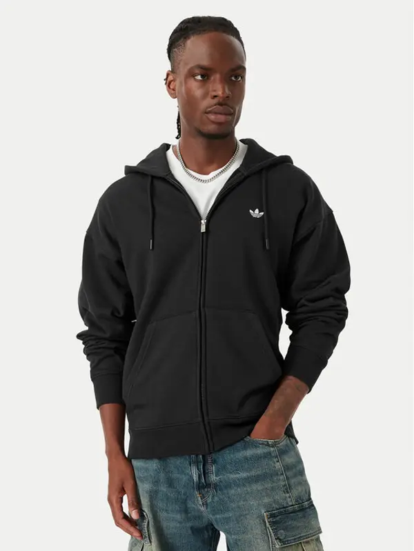 Adidas adidas Majica dugih rukava Trefoil Essentials KS8941 Crna Loose Fit