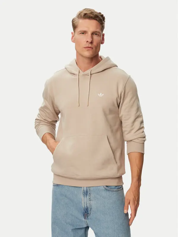 Adidas adidas Majica dugih rukava Trefoil Essentials KS9805 Svijetlo bež Regular Fit