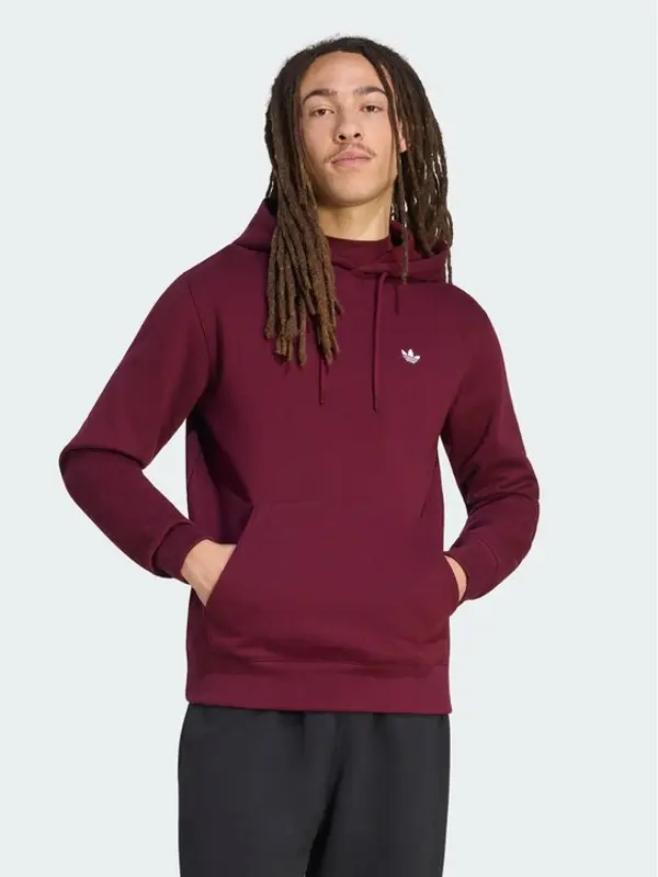Adidas adidas Majica dugih rukava Trefoil Essentials KW5048 Tamnocrvena Regular Fit