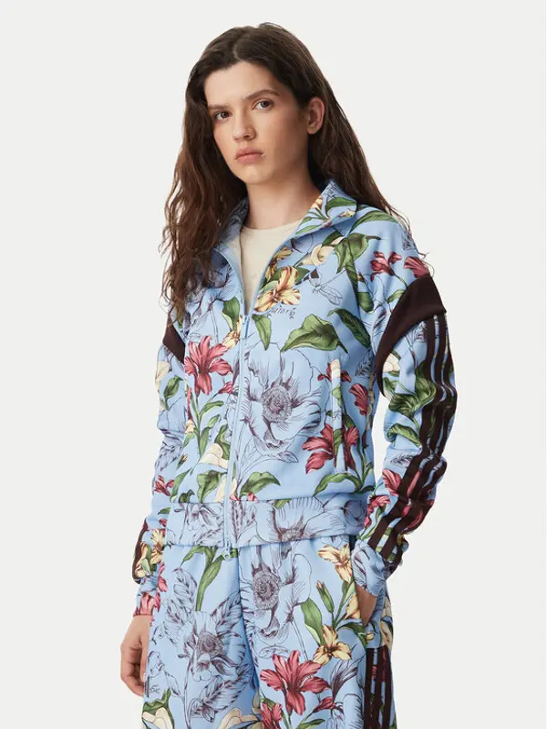 Adidas adidas Majica dugih rukava X Frarm Rio House Of Trio Track Top KX0043 Svijetlo plava Regular Fit