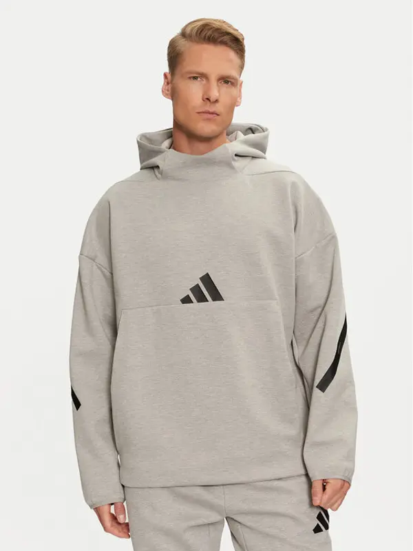 Adidas adidas Majica dugih rukava Z.N.E. JE3070 Siva Loose Fit