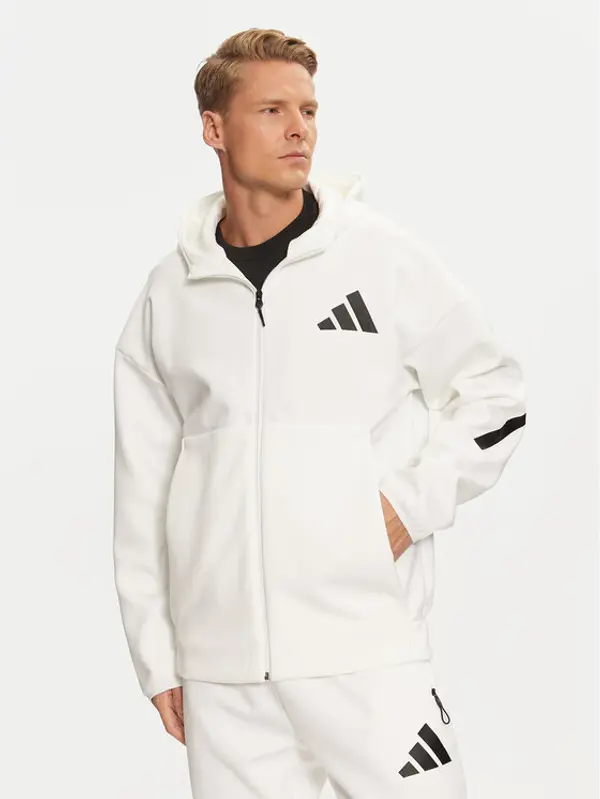 Adidas adidas Majica dugih rukava Z.N.E. JF2443 Bijela Regular Fit