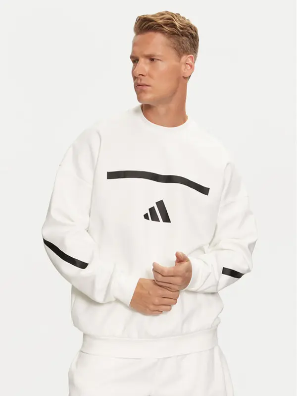 Adidas adidas Majica dugih rukava Z.N.E. JF2451 Bijela Loose Fit