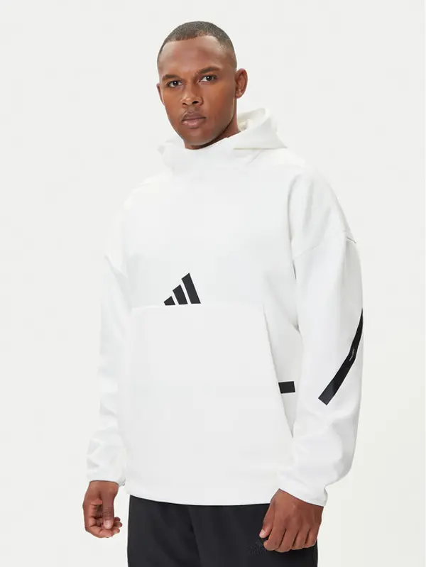 Adidas adidas Majica dugih rukava Z.N.E. JF2454 Bijela Loose Fit