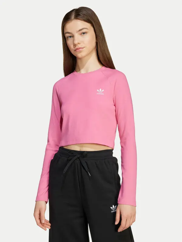 Adidas adidas Majica JW2598 Ružičasta Slim Fit