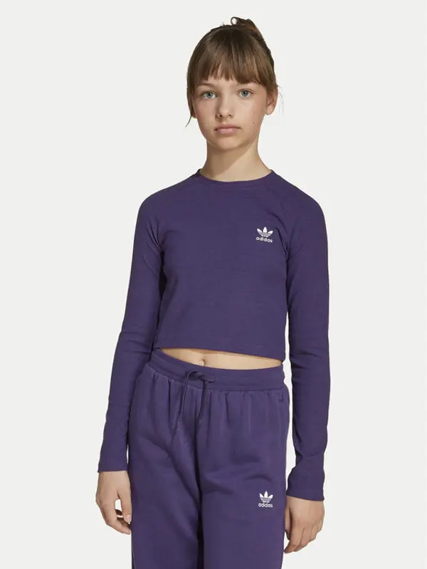 Adidas adidas Majica JW2600 Ljubičasta Slim Fit