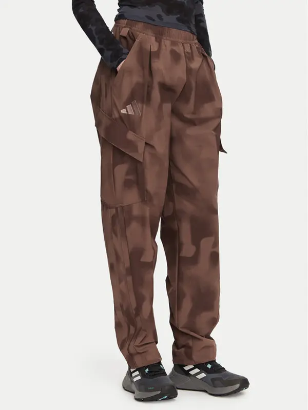 Adidas adidas Outdoor hlače Terrex Xploric Clima365 KH2594 Smeđa Loose Fit
