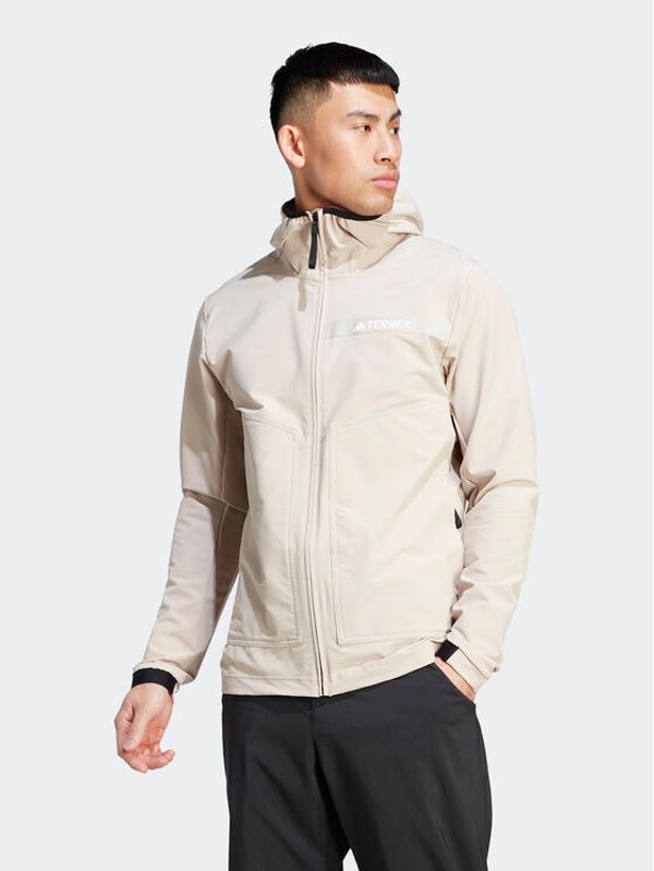 adidas adidas Outdoor jakna Terrex Multi HZ4423 Bež Slim Fit