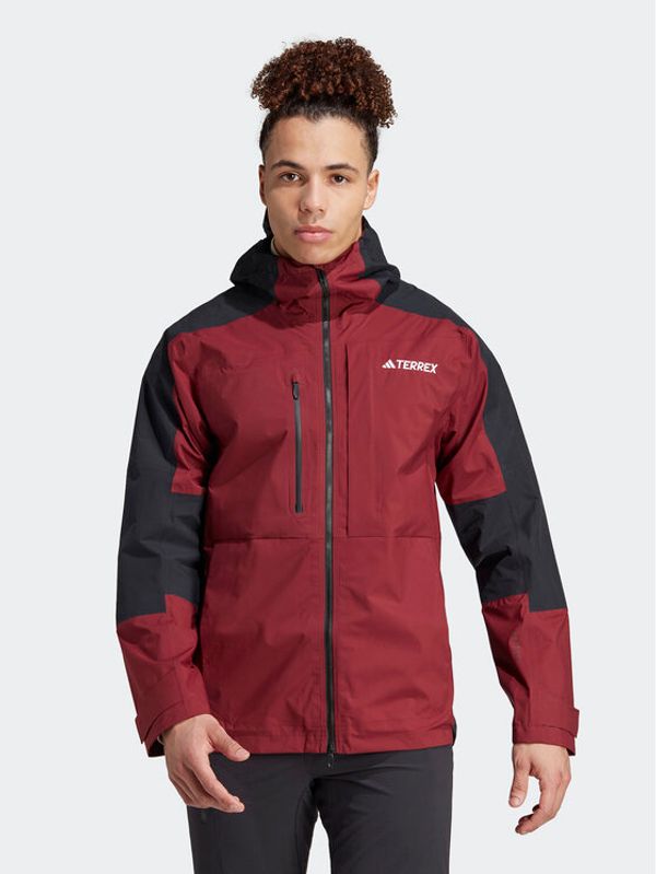 adidas adidas Outdoor jakna Terrex Xploric RAIN.RDY Hiking IB4266 Tamnocrvena Regular Fit