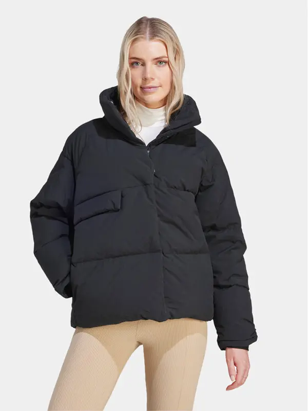 Adidas adidas Pernata jakna Big Baffle IK3166 Crna Loose Fit