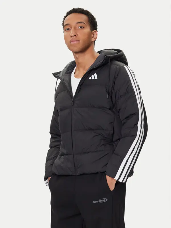 Adidas adidas Pernata jakna Essentials Climawarm 3-Stripes JM4165 Crna Regular Fit