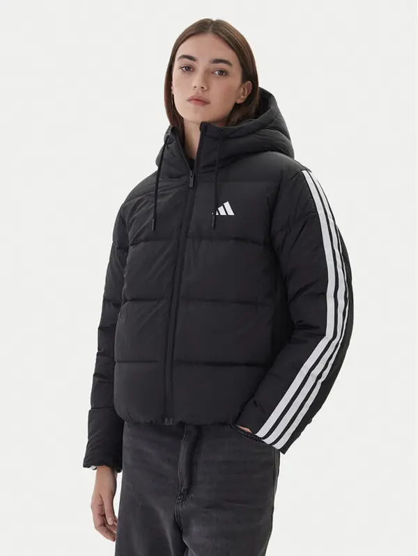 Adidas adidas Pernata jakna Essentials Climawarm 3-Stripes JW3429 Crna Loose Fit