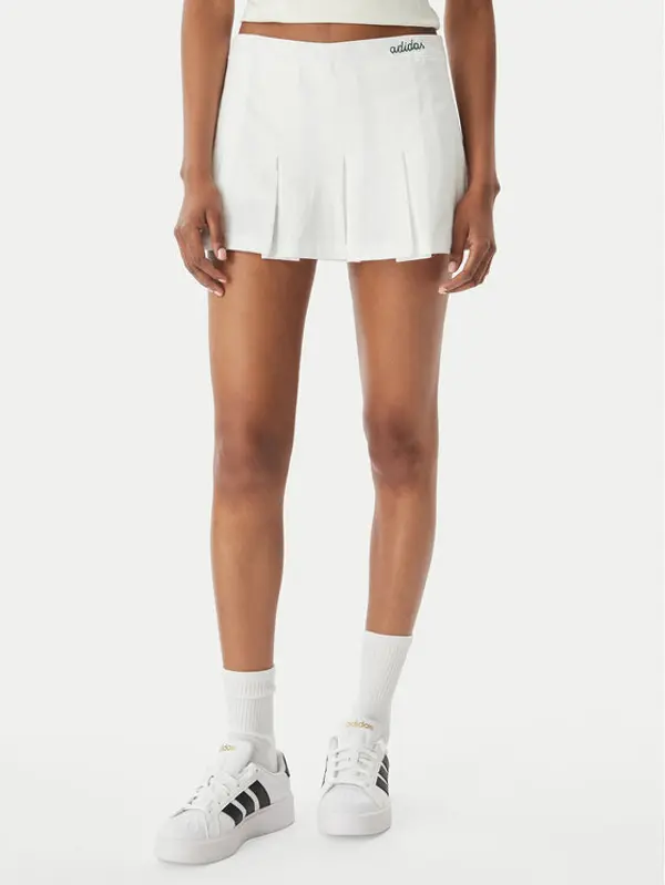 Adidas adidas Plesirana suknja Seasonal Essentials Colorpop JZ0193 Bijela Loose Fit