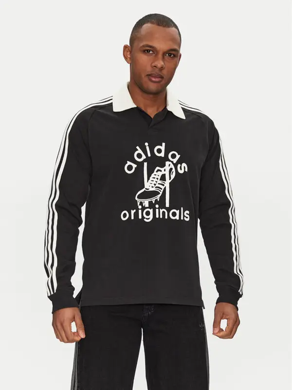 Adidas adidas Polo Rugby JD1091 Crna Regular Fit