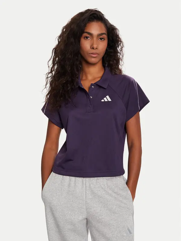 Adidas adidas Polo Stadium 3-Stripes Tennis Inspired Jacquard JY3426 Ljubičasta Regular Fit