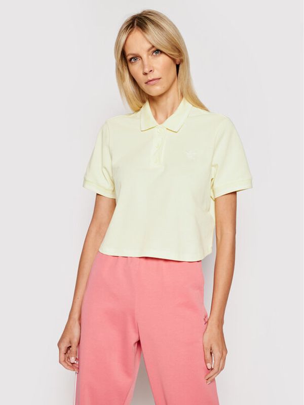 adidas adidas Polo Tennis Luxe H56469 Žuta Regular Fit