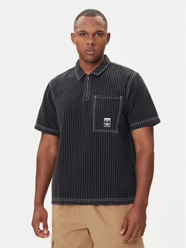 Adidas adidas Polo Wabash JW0171 Crna Loose Fit