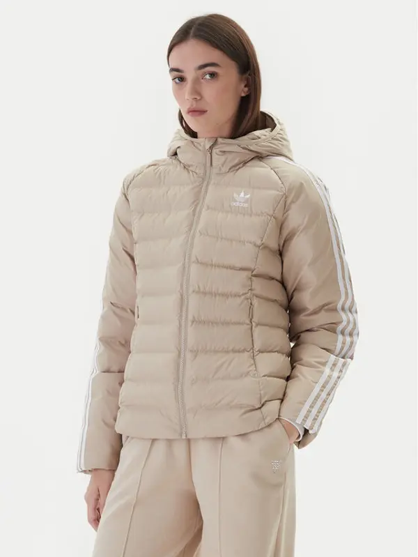Adidas adidas Prijelazna jakna adicolor JX2940 Bež Slim Fit