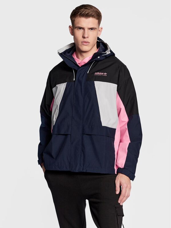 adidas adidas Prijelazna jakna Adventure Ride HK4980 Tamnoplava Loose Fit