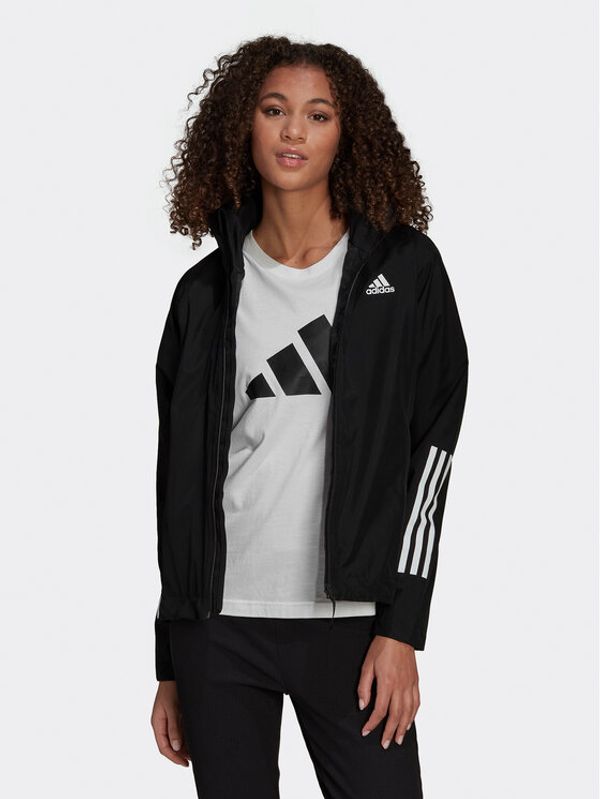 adidas adidas Prijelazna jakna BSC 3-Stripes RAIN.RDY H65759 Crna Regular Fit